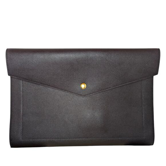 Glass Ladder CO Megan Portfolio Organizer Clutch Black Planner Cover 13.5"x9" - Picture 1 of 6